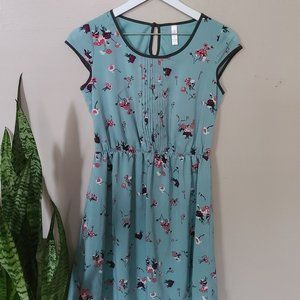 Light Teal Flower Dress